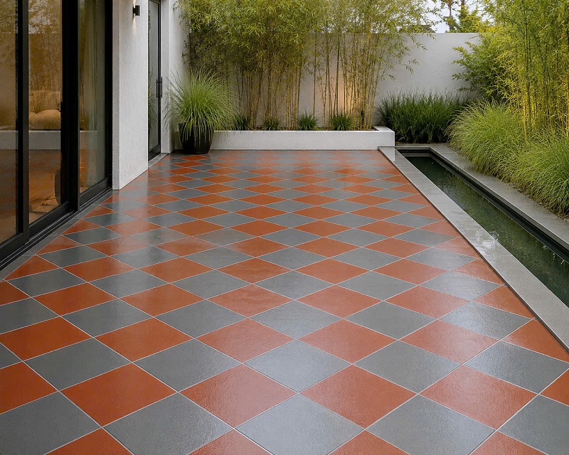 Gạch lát cotto Hạ Long 30x30 màu xám đá 7