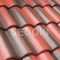 Ngói lợp 2 màu Secoin S2-01 màu đỏ đen 1