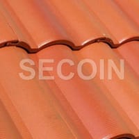 Ngói lợp 2 màu Secoin S2-04 màu vàng cam 1