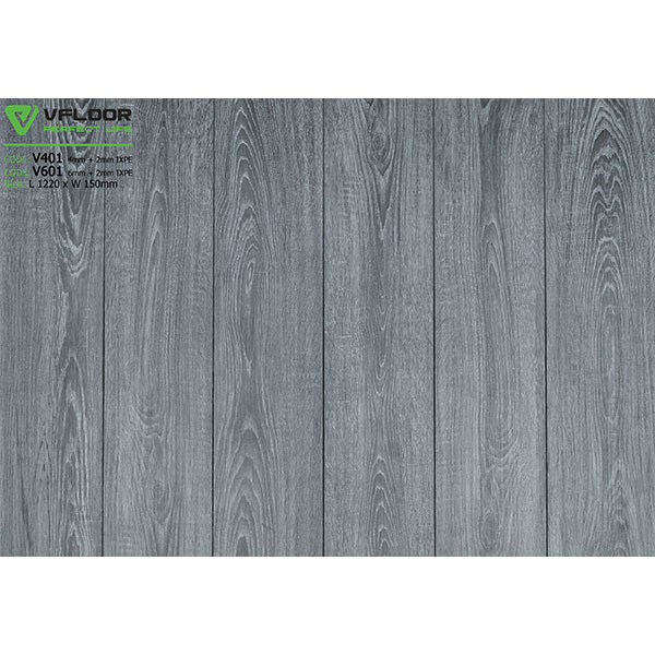 Sàn nhựa vân gỗ SPC Vfloor V401 (4mm) bền đẹp, giá rẻ
