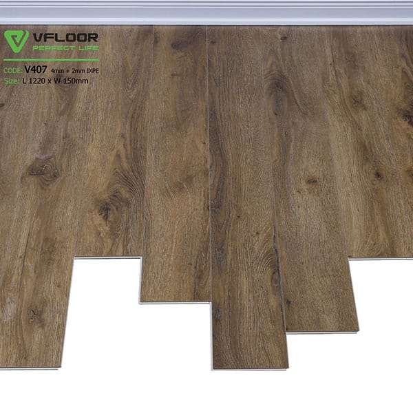 Sàn nhựa vân gỗ SPC Vfloor V407 (4mm) 3
