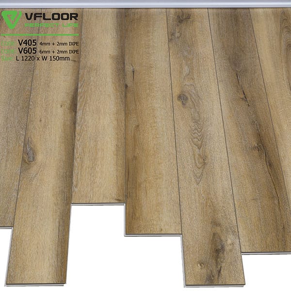 Sàn nhựa vân gỗ SPC Vfloor V605 (6mm) 3