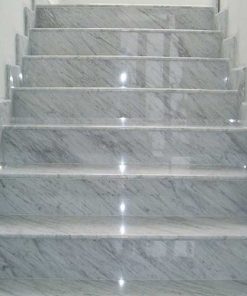 Đá cầu thang Granit trắng bianco carara