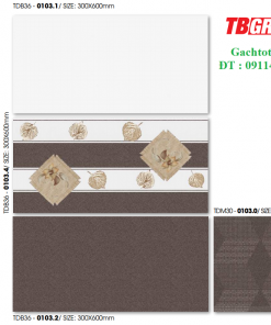 Gạch điểm ốp tường 300x600 Thạch Bàn TBGRES TDB36-0103.4 5