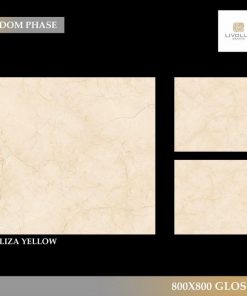 Gạch nhập khẩu Ấn Độ 80x80cm Glossy LIZA YELLOW 2 Gạch nhập khẩu Ấn Độ 80x80cm Glossy LIZA YELLOW 1
