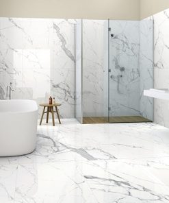 Gạch nhập khẩu Ấn Độ 80x80cm Glossy Satvario Gray 1