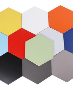 Gạch lục giác trang trí màu vàng trơn 23002Y 1
