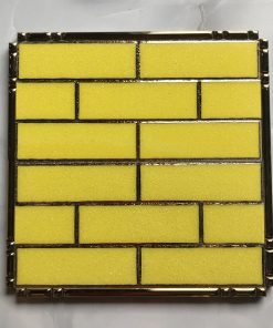 Gạch ốp trang trí màu vàng 15x30cm HM-016G 1