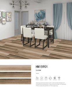 Gạch thẻ vân gỗ 15x90cm HM-15901 5
