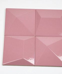 Gạch thẻ ốp tường nhập khẩu màu hồng 150*150mm L15004 4 Gạch thẻ ốp tường nhập khẩu màu hồng 150*150mm L15004 3