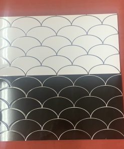 GẠCH VẢY CÁ 30×60CM MÀU TRẮNG - XANH - ĐEN - XAM -PHA TRỘN MÀU 1
