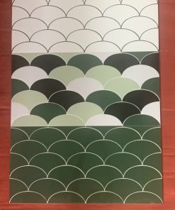 GẠCH VẢY CÁ 30×60CM MÀU TRẮNG - XANH - ĐEN - XAM -PHA TRỘN MÀU