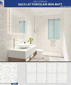 Gạch lát nền giả ganito màu vàng trắng 60x60 CMC GX 6813 1