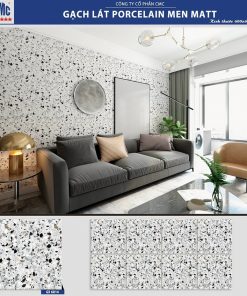 Gạch lát nền giả ganito màu vàng trắng 60x60 CMC GX 6814 1