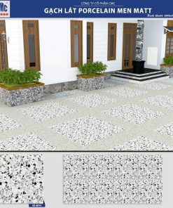 Gạch lát nền giả ganito màu vàng trắng 60x60 CMC GX 6814 3