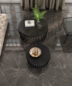 Gạch Tây Ban Nha vân đá marble Museum Dark 90x90cm 3