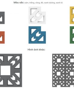 Gạch thông gió - Bông gió Secoin SVB23 2 Gạch thông gió - Bông gió Secoin SVB23 1