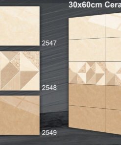 Gạch ốp lát 30x60 Tasa vân đá màu vàng 2547-2548-2549