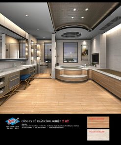 Gạch ốp lát Ý Mỹ 30x60cm màu vàng xước P365001 3