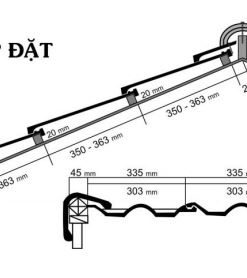 Ngói sóng Nhật Bản màu xanh cửu long SHINKO SH07 5