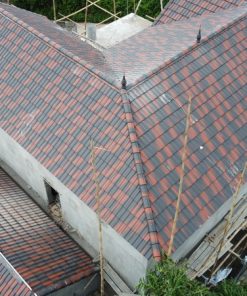 Ngói sóng Nhật Bản 2 màu đỏ đen SHINKO SH08 17