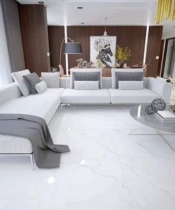 Gạch lát nền 80x80 CMC màu vân mây trắng khói MT 88005 9