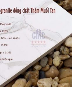 Gạch lát nền 80x80 CMC màu vân mây trắng khói MT 88005 7