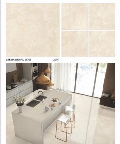 Gạch nhập khẩu Ấn Độ màu vân vàng 120x120cm Crema Marfil Beige 1