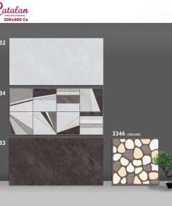 Gạch ốp tường Catalan 30x60 màu ghi đậm 3933-3634-3932