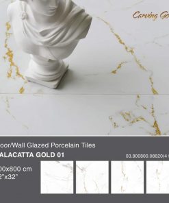 Gạch lát nền Prime trắng khói vàng 8620 3