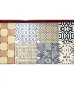 Gạch bông 20x20 cm trang trí vàng đậm Royal 2216 7