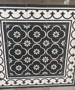 Gạch bông 20x20 cm trang trí đen trắng Trung Quốc 8896 2 Gạch bông 20x20 cm trang trí đen trắng Trung Quốc 8896 1
