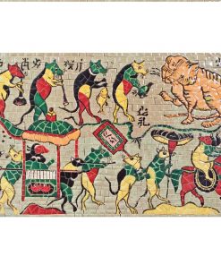 Gạch gốm sứ Bát Tràng tranh đông hồ HM85 8 Gạch gốm sứ Bát Tràng tranh đông hồ HM85 7