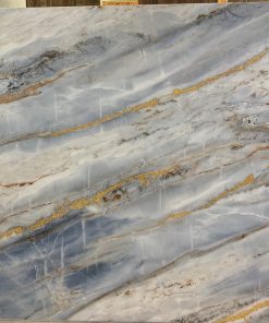 Gạch lát nền Prime vân đá xanh nước biển khắc kim 8479