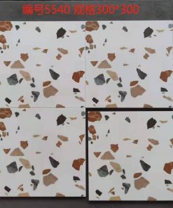 Gạch ốp lát Trung Quốc giả terazo màu trắng chấm đa sắc 3620L 1