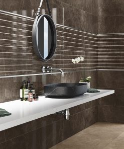 Gạch ốp tường Tây Ban Nha màu nâu A.AC DARK SHINE 1