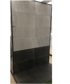 Gạch nhập khẩu Ấn Độ 40x80cm ghi xám HM077 1