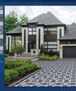 Gạch lát nền 50x50 Takao dị hình bát giác ghi xám TK5105