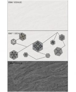 Gạch ốp lát 30x60Cm Á Mỹ vân đá xám 5586-5587-5588