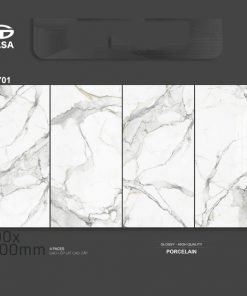 Gạch ốp lát 80x160cm Tasa trắng khói 9701