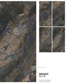 Gạch Ốp Lát Ấn Độ 80x160 Drago Blue