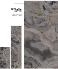 Gạch Ốp Lát Ấn Độ 80x160 Petracia Silver