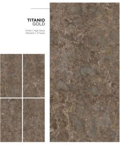 Gạch Ốp Lát Ấn Độ 80x160 Titanio Gold