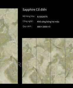 Gạch Ốp Lát 80x260cm Ấn Độ Sapphire Cổ Điển