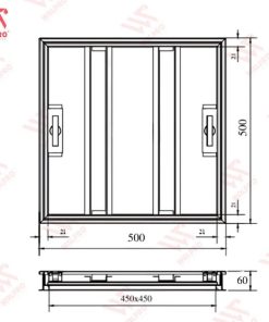 Nắp bể nước, hố ga INOX 304 - WALPRO ( Kích thước 30,40,50,60,70,80,90,100cm) 11