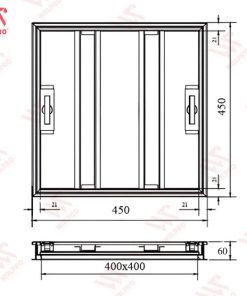 Nắp bể nước, hố ga INOX 304 - WALPRO ( Kích thước 30,40,50,60,70,80,90,100cm) 5