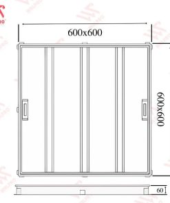 Nắp bể nước, hố ga INOX 304 - WALPRO ( Kích thước 30,40,50,60,70,80,90,100cm) 3