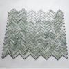 Đá mossaic tự nhiên trang trí vỉ 30x30cm thanh 2,5x7cm -xanh