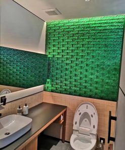 Gạch kính khối đặc 20x10x5cm các màu xanh, đỏ, hồng,vàng, cam, hổ phách 5