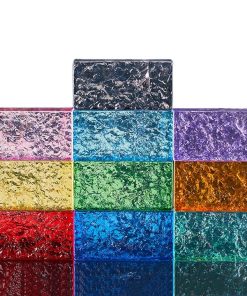 Gạch kính khối đặc 20x10x5cm các màu xanh, đỏ, hồng,vàng, cam, hổ phách 17